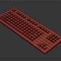 Black Mechanical Gaming Keyboard With Green Backlit And Programmable Keys