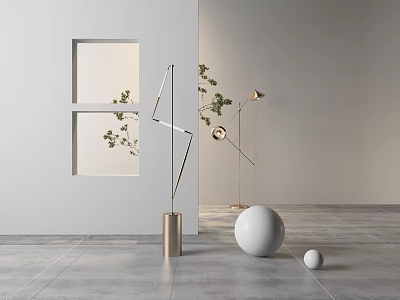 Modern floor lamp 3d model