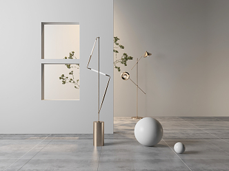 Modern floor lamp 3d model