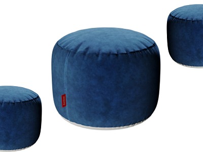 Low Stool Fabric Sofa Stool Shoe Changing Stool Bench Bed End Stool Tufted Bench Special-shaped Stool European Style Artistic Stool American Style Children's Stool 3d model