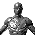 Game Movie Character With Detailed Metallic Armor And Polearm Weapon Standing Pose Design Details