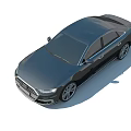 Black Audi Luxury Sedan With Sleek Exterior Design And Silver Alloy Wheels