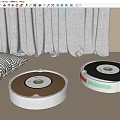 Modern sweeping robot 3d model