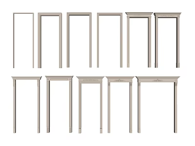 Archway Designs In Various Styles For Home Renovation And Decoration 3d model