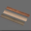 Three Colored Decorative Strips In Brown Beige And Gray For Furniture Decoration