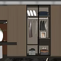 Modern wardrobe 3d model