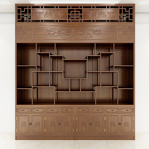 New Chinese Style Storage Cabinet Antique Rack 3d model