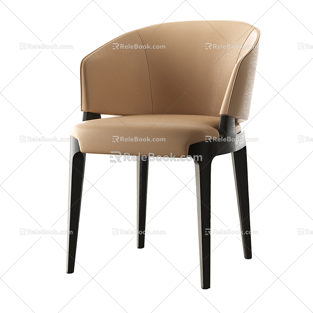 Modern Dining Chair Single Chair 3d model