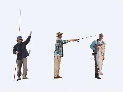 Fishing Characters Fishing Characters 3d model