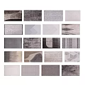 Collection of Square Rugs with Modern Geometric Patterns and Neutral Tones