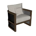 Wind single sofa 3d model