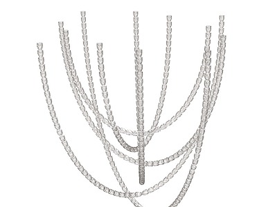 Crystal chain chandelier model