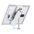Efficient Solar Panel With White Frame And Black Solar Cells Mounting Bracket 3d model