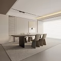 Modern table combination 3d model