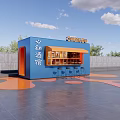 Container Booth Heartwarming Tavern Kiosk 3d model
