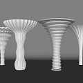 Special-Shaped Column Twisted Cylinder Round Decorative Column Special-Shaped Column Interior Column Creative Package Column Cylinder Decorative Column Shape Column 3d model