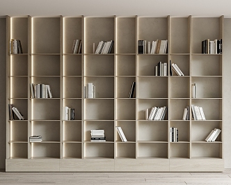 Modern Bookshelf 3d model