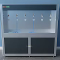 Modern Water Dispenser With Multiple Taps And Cabinet Storage For Daily Use 3d model