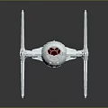 Aerospace Starfighter Design With Solar Panel Wings And Central Cockpit Structure