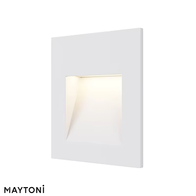 Modern White Square Outdoor Wall Light With Sleek Design For Exterior Lighting 3d model