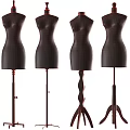 Fashion Mannequin Torso Displays With Different Wooden And Metal Stands