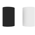 Modern Black Cylindrical Downlight Spotlight With White Light Source Design