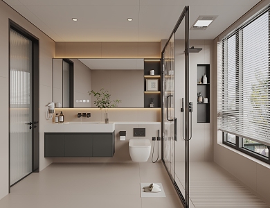 Modern toilet 3d model