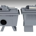 Durable Grey Automotive Parts With Box Like Structure And Metal Construction