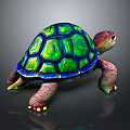 Turtle Cartoon Turtle Snapping Turtle Chickbill Turtle Reptile Cold Blooded Animal Reptile Class 3d model