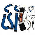 Industrial Equipment Cable Harnesses With Various Lengths Connectors And Colorful Wires