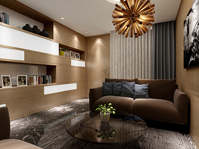 Modern Living Room Lounge model