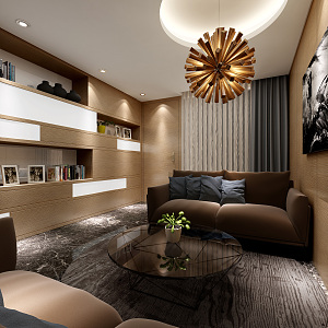 Modern Living Room Lounge 3d model