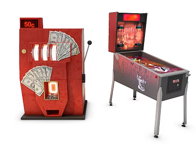 Game machine 3d model