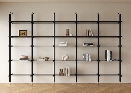 Bookshelf Full Wall Bookshelf Storage Rack Bookcase Bookshelf 3d model