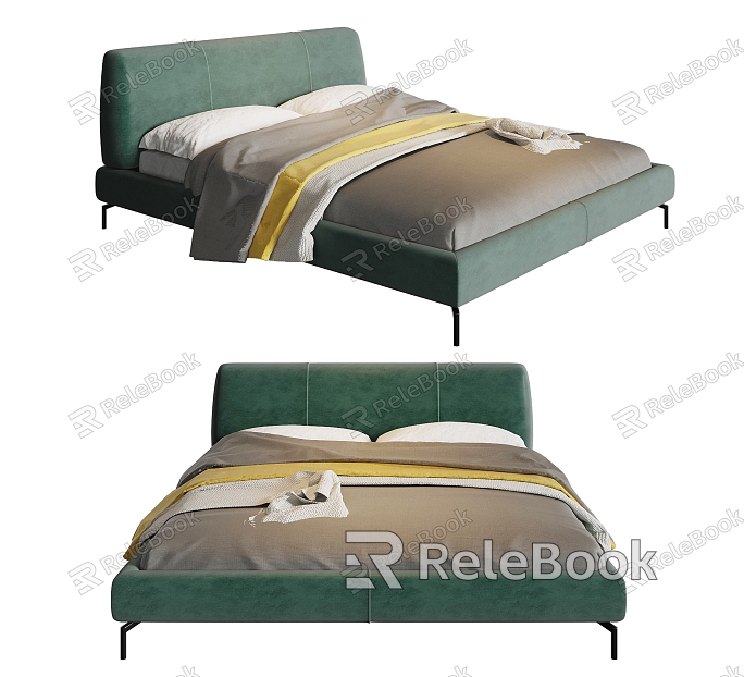 Superior Leather Double Bed model