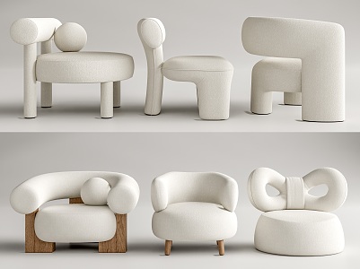 Modern Single Sofa Chair 3d model