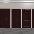 Modern Security Doors With Various Styles Steel Construction And Security Lock Designs 3d model