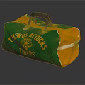 Caspus Attucks Tigers Green And Yellow Stylish Duffel Bag With Logo