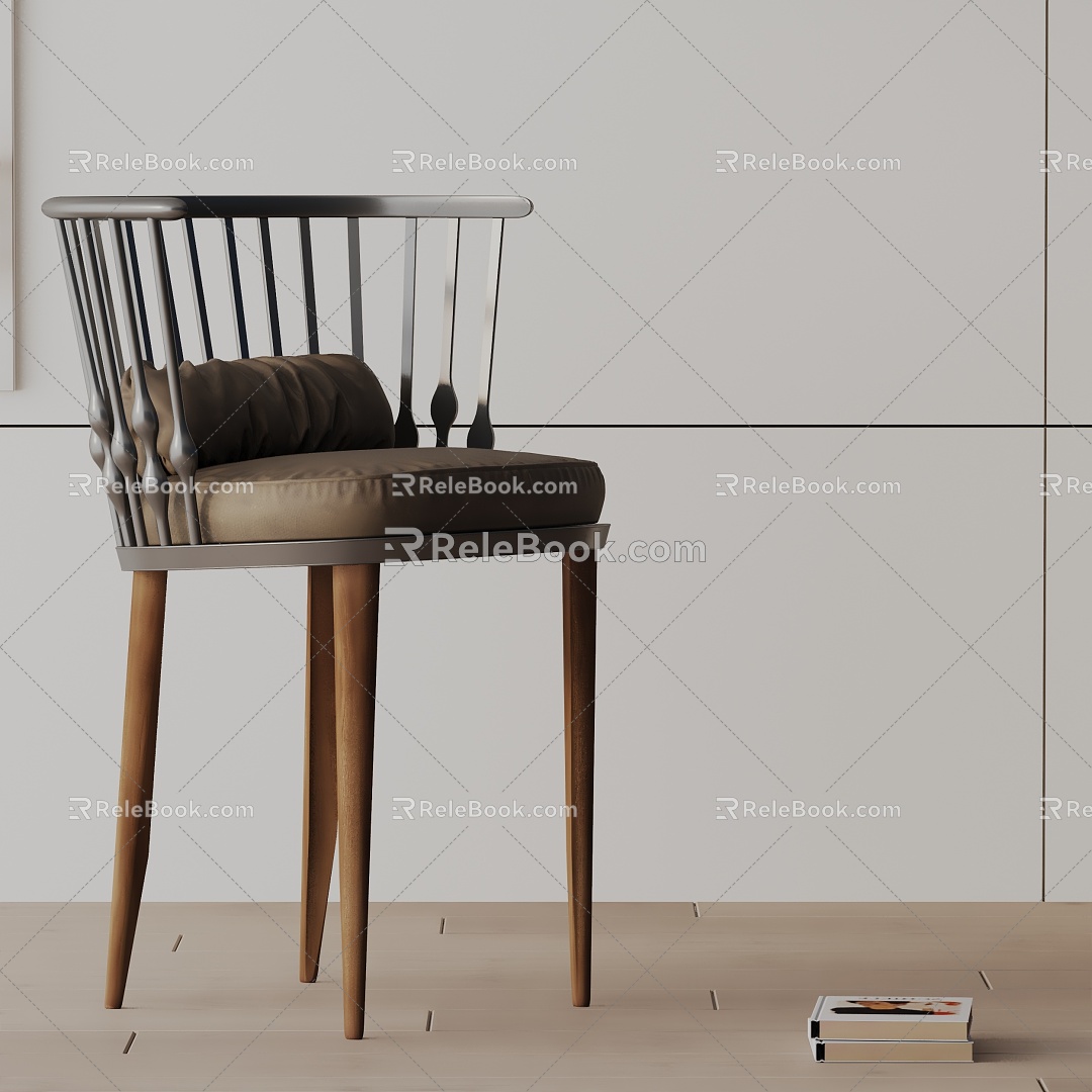 Modern Bar Chair 3d model