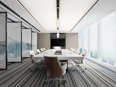 Modern Meeting Room Meeting Table and Chair model