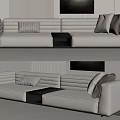 Modern Multiplayer Sofa 3d model