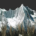 Alpine Microtopography Featuring Rocky Ridges Snow Covered Peaks And Textured Slopes