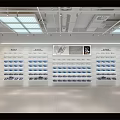 Well Lit Modern Fashion Store Interior With Clothing Racks And Bag Displays 3d model