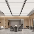 Modern Beauty Hair Salon Interior With Styling Chairs Wall Mirrors And Wooden Design