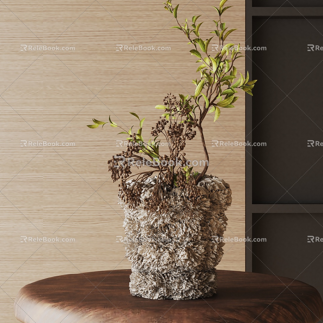 Modern Potted Plant 3d model