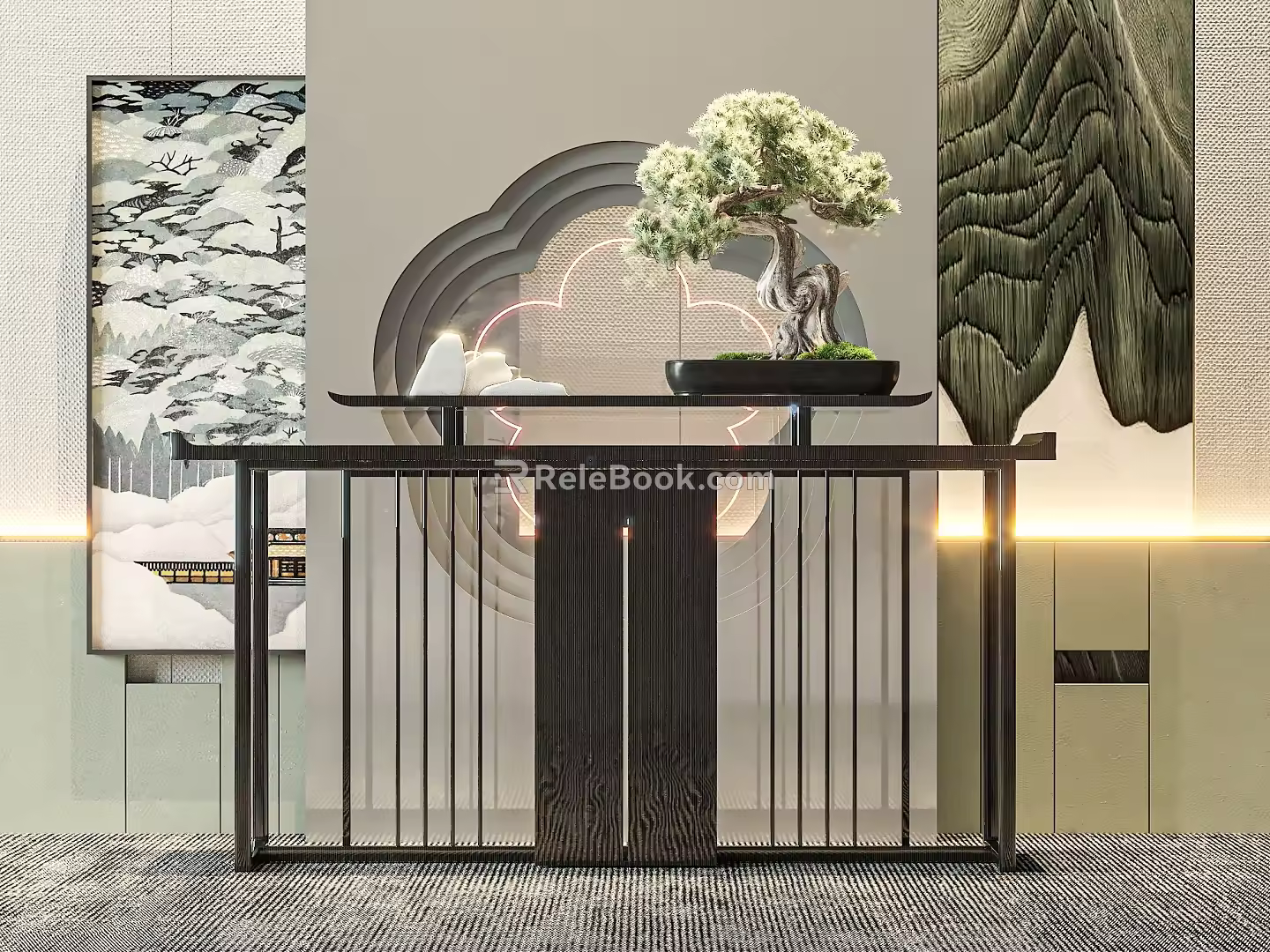 End View Desk 3d model