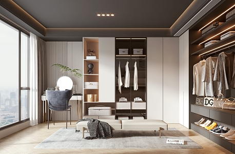 Modern Cloakroom 3d model