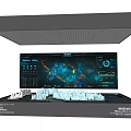 Advanced Commercial Equipment With Large Display Console And Smart Data Visualization Monitoring System