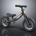 Kids Black Balance Bike With Stylish Design For Safe Outdoor Riding
