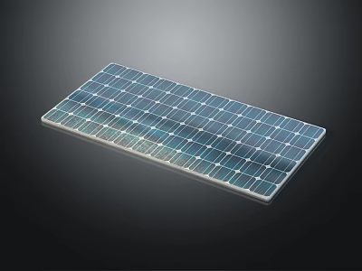 Eco Friendly Modern Household Electrical Appliances Powered By Solar Panel For Daily Use 3d model